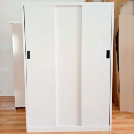 Tủ Nhựa Đài Loan 3 Cánh HL02 - Chân Lùa - Màu Trắng