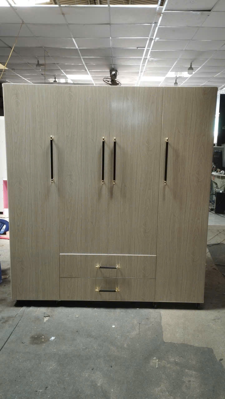 Tủ Nhựa Đài Loan 4 Cánh HL04 - Màu Xoan