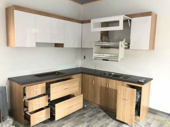 Tủ bếp nhựa Đài Loan cao cấp HL13