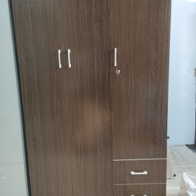 Tủ Nhựa Đài Loan 3 Cánh HL15 - Màu Óc Chó