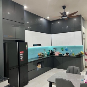 Tủ bếp nhựa Đài Loan cao cấp HL17
