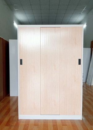 Tủ Nhựa Đài Loan 3 Cánh HL01 - Chân Lùa - Màu Sồi