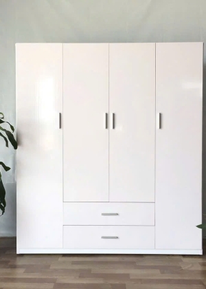 Tủ Nhựa Đài Loan 4 Cánh HL04 - Màu Trắng