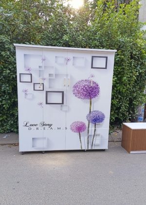 Tủ Nhựa Đài Loan 4 Cánh HL04 - Họa Tiết In 3D