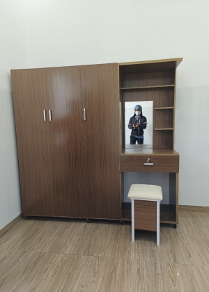 Tủ Nhựa Đài Loan 4 Cánh HL02 - Tích Hợp Bàn Trang Điểm