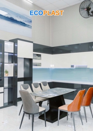 Tủ bếp nhựa Đài Loan cao cấp HL23