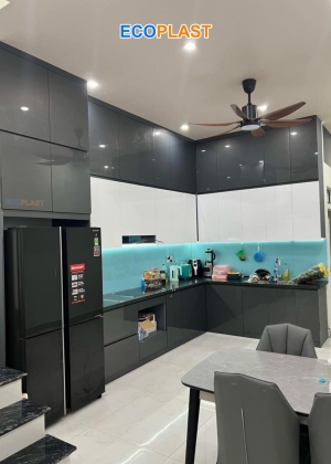 Tủ bếp nhựa Đài Loan cao cấp HL17